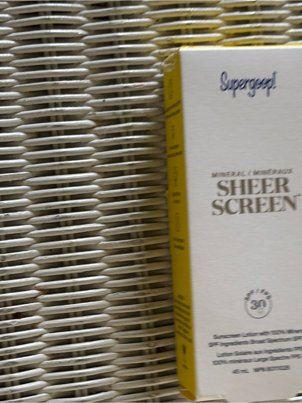 Supergoop! Compact White Box with Yellow Accent